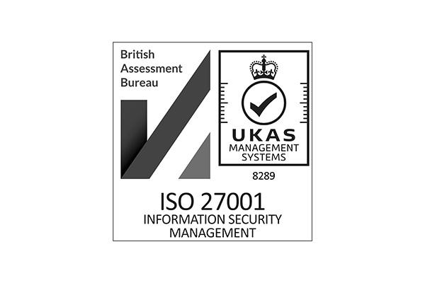 ISO 27001 Information Security Management UKAS Management Systems Certification Badge