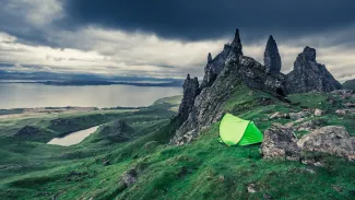 Wild camping Scotland