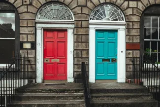 Two properties side by side in Edinburgh