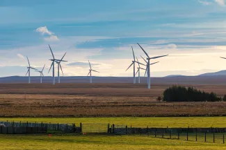 Wind turbines in Scotland