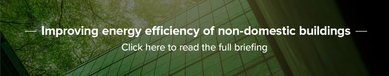 Carrots and sticks – improving energy efficiency of non-domestic buildings