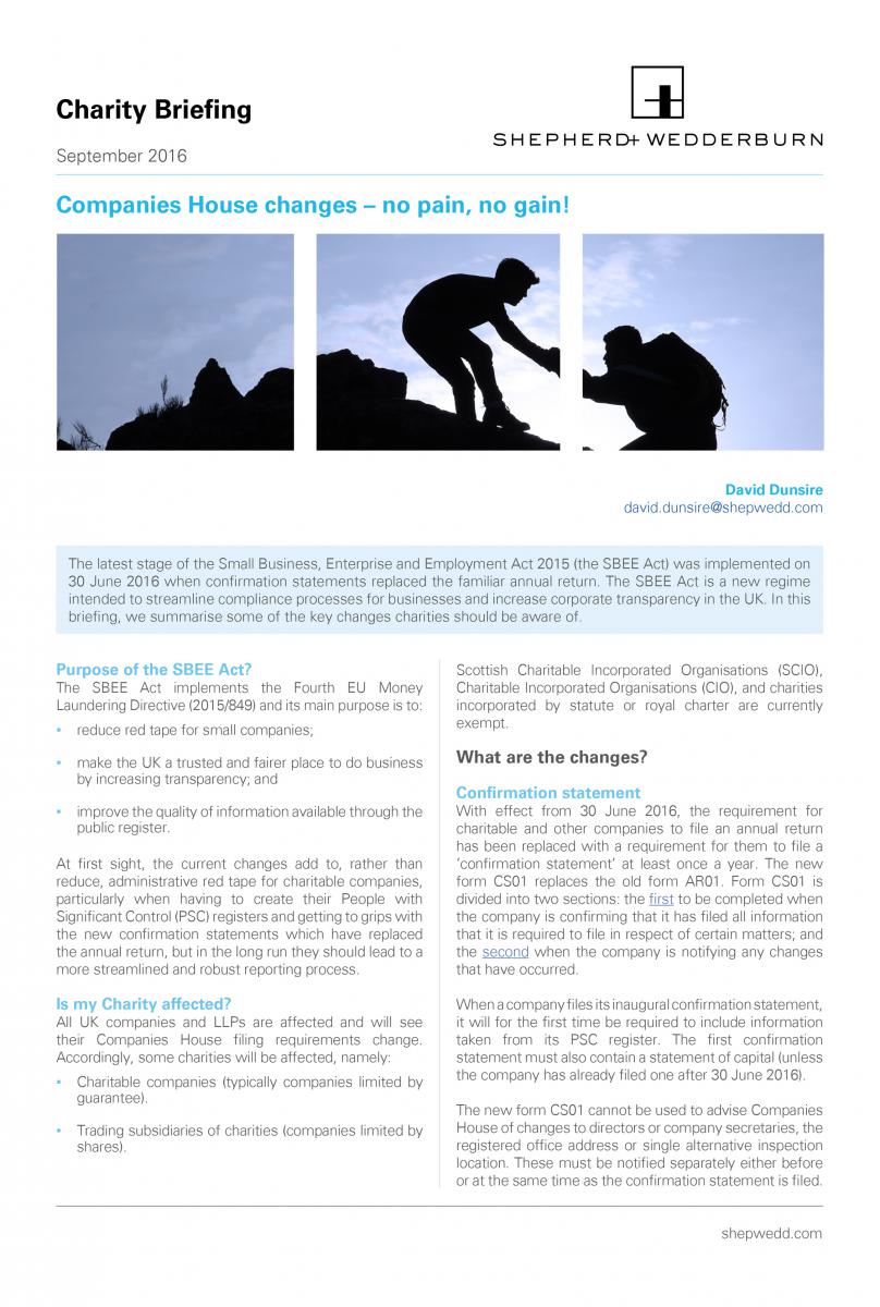 Companies House changes – no pain, no gain!