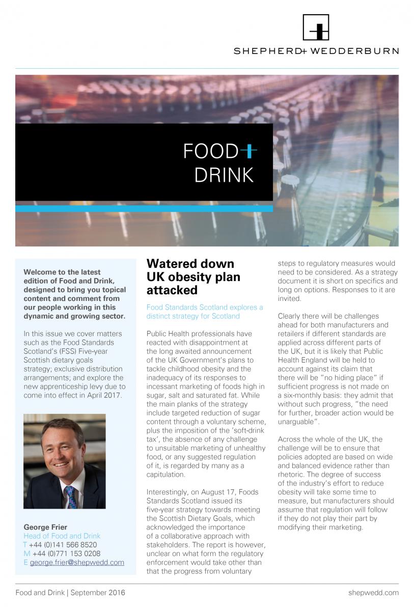 Food and Drink News: September 2016