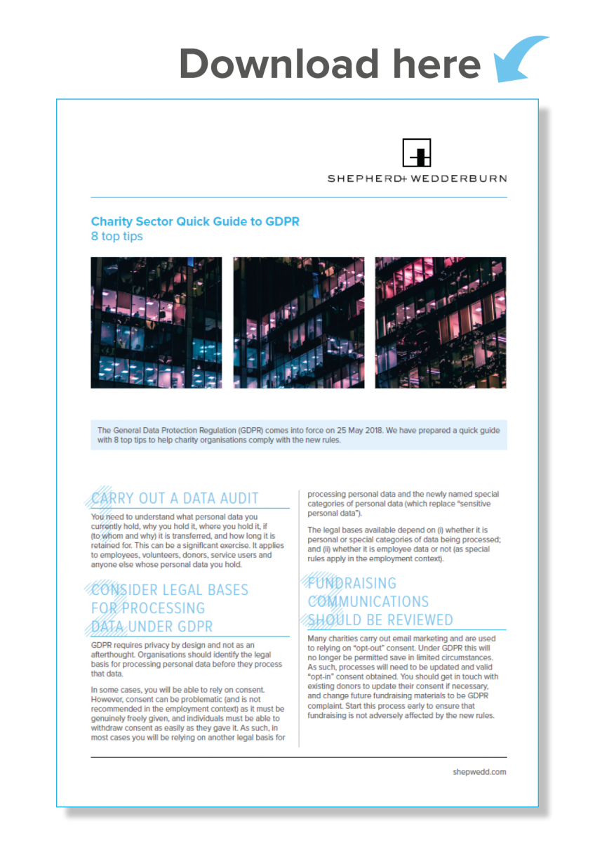 GDPR for charities: your quick guide