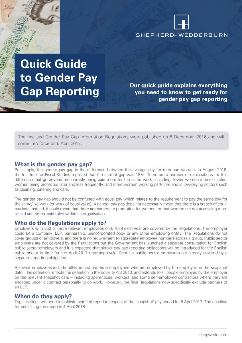 Gender Pay Gap Reporting, what do you need to know?