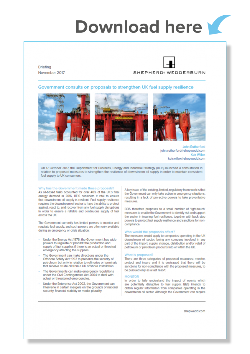 Government consults on proposals to strengthen UK fuel supply resilience