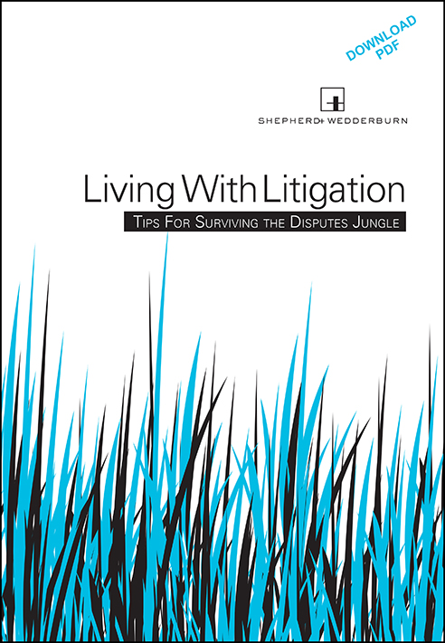Shepherd and Wedderburn publishes ebook help for surviving the litigation jungle