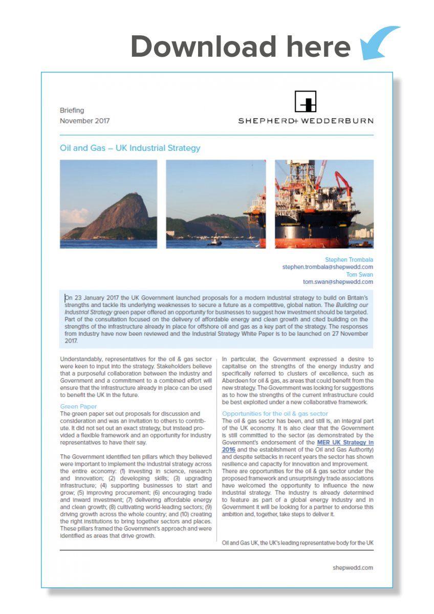 Oil and Gas – UK Industrial Strategy