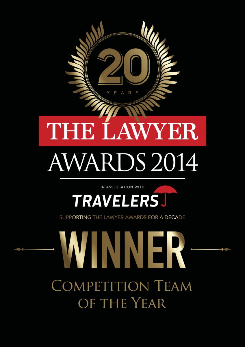 Shepherd and Wedderburn in Competition Team of the Year Shortlist