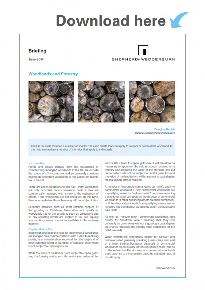 Briefing note: Woodlands and Forestry