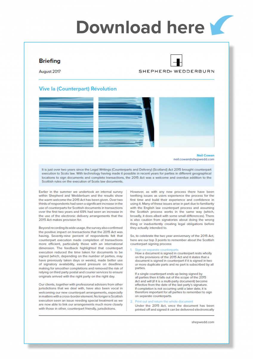 Vive la (Counterpart) Révolution