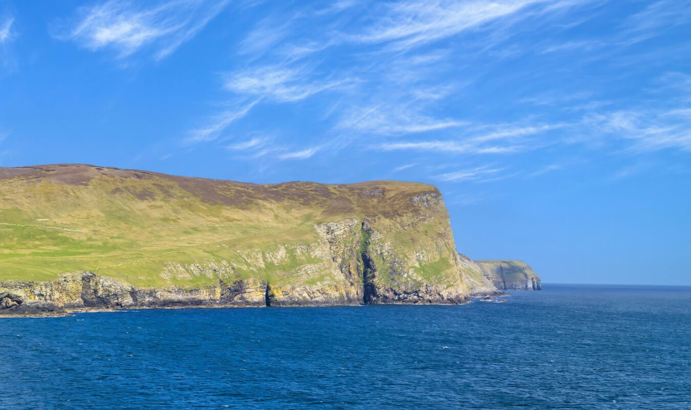 A view of Shetland from the ocean