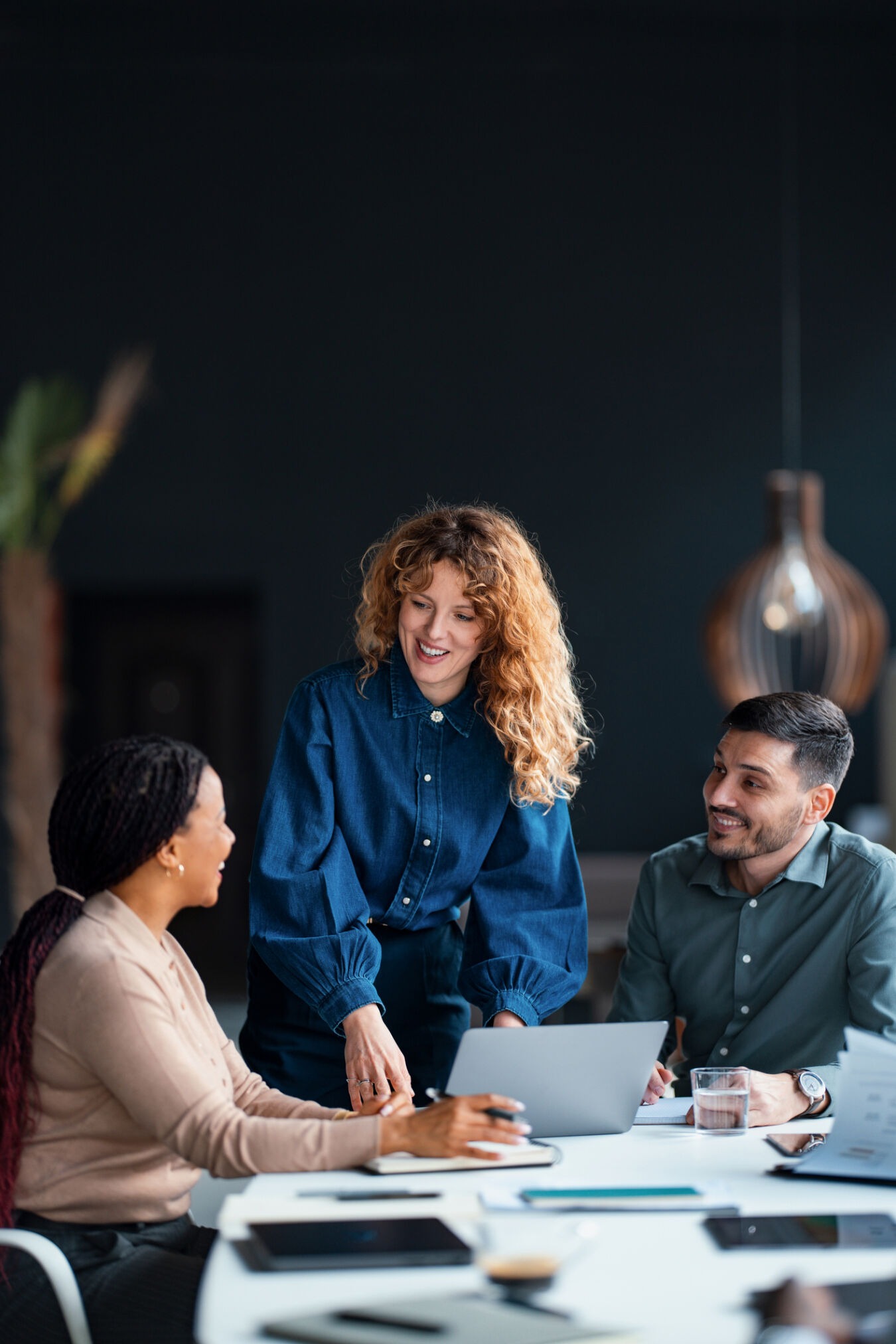 Team of people speaking