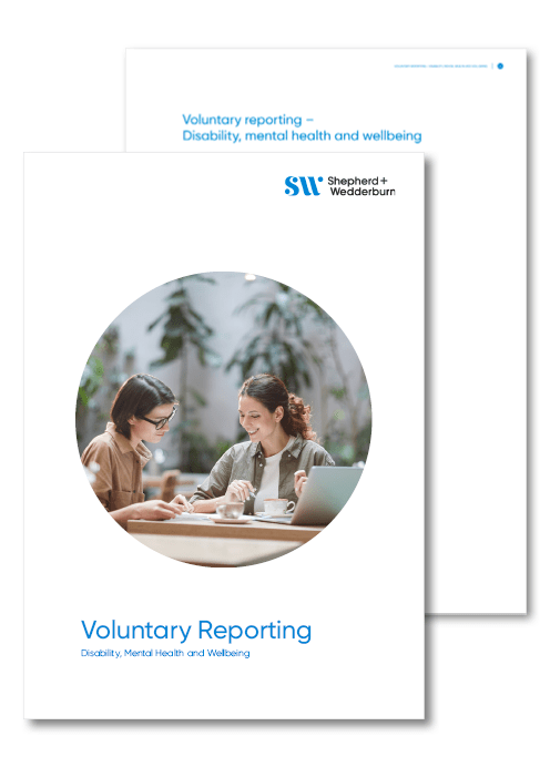 Voluntary Reporting - Disability, mental health and wellbeing