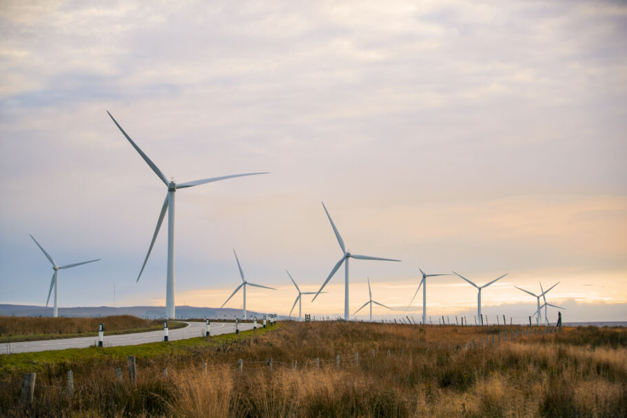 Wind turbines in the Highlands